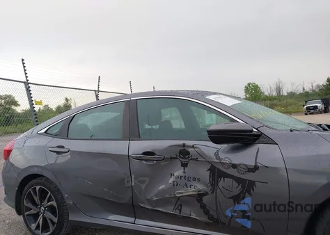 2020 Honda Civic Sport from USA, damaged, VIN 2HGFC2F86LH588739